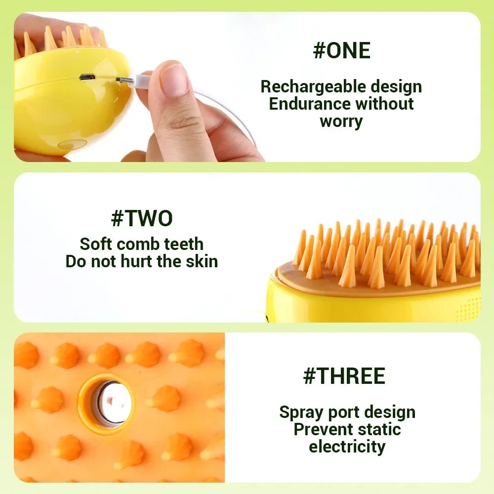 3-in-1 Pet Grooming Brush